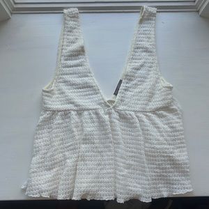 Urban outfitters whit flowy top